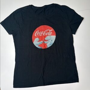 Coca Cola Bear Black Short Sleeve Tee